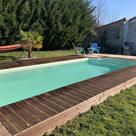 Feriehus Maison Charentaise Avec Piscine Chauffee, Jardin Prive Et Proche Commerces, Ideale Pour Couples - Fr-1-653-228 Aunac-sur-Charente
